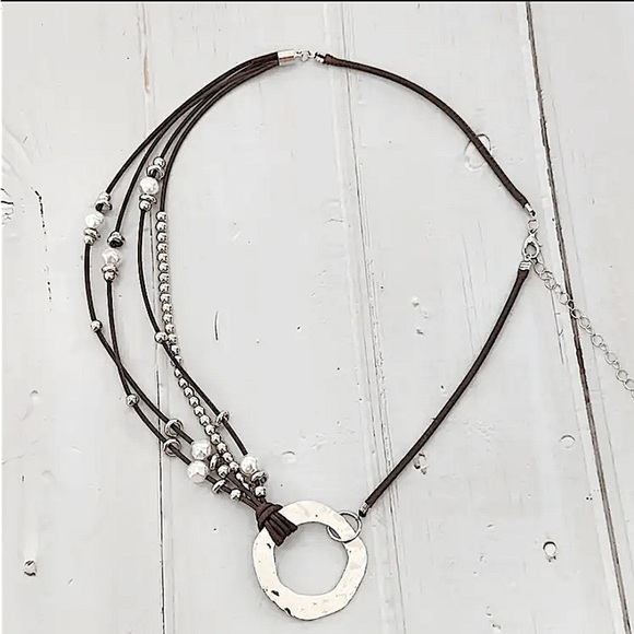 Bohemian Multilayer Geometric Beaded Necklace Tribal Boho - Picture 4 of 4